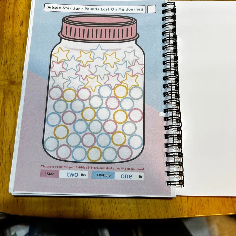 Weight Loss Journal for Women Pink Motivational 12 Week Tracker